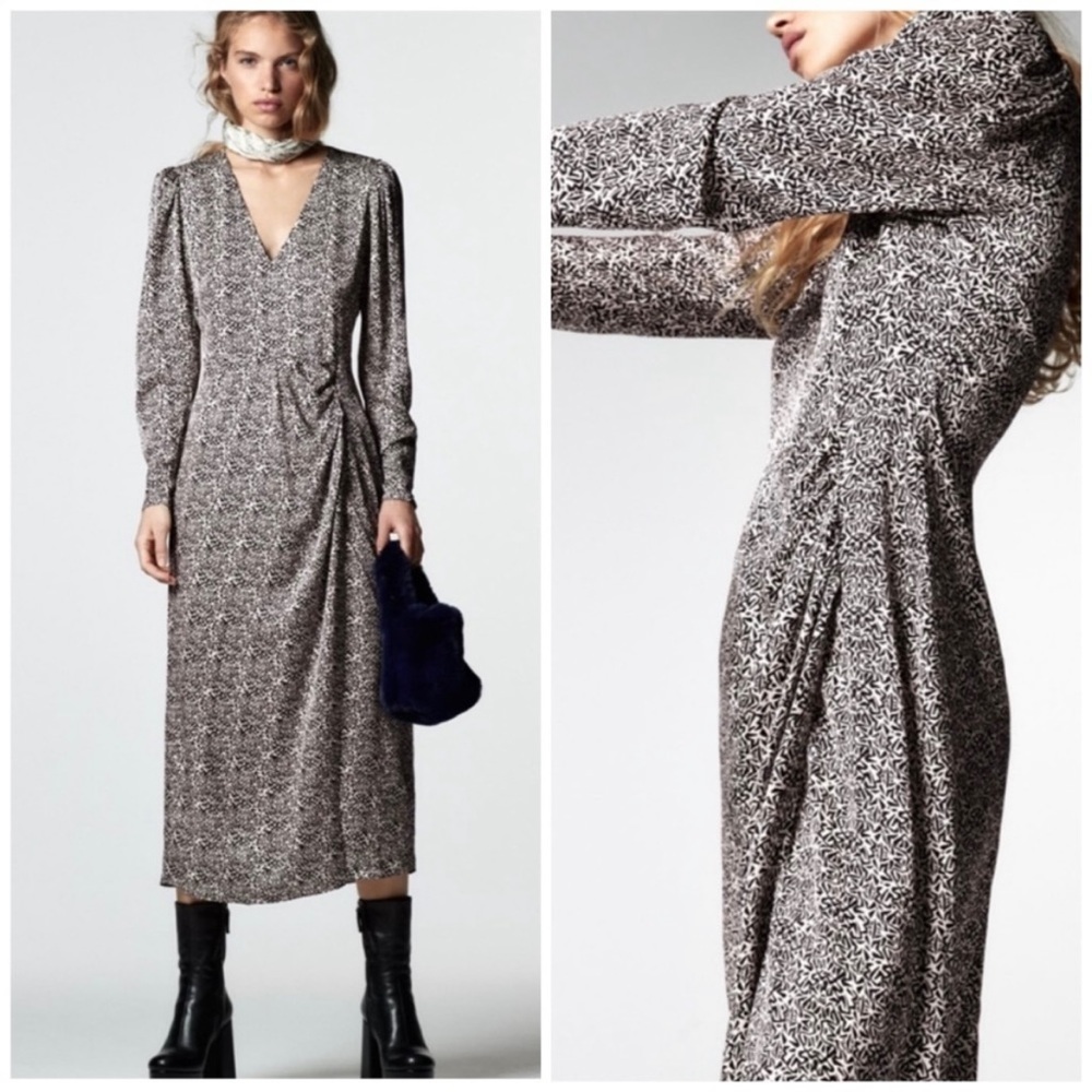 NWT- Zara Printed Midi Dress- “The Tami Dress”